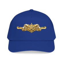 Load image into Gallery viewer, Mid Profile Baseball Cap - USCG - Cutterman - Officer wo txt - 3D - Enhanced
