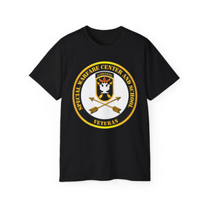 Unisex Ultra Cotton Tee - SOF - JFK Special Warfare Center - School SSI - Veteran