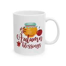 Load image into Gallery viewer, White Ceramic Mug - 11oz &amp; 15oz - Autumn Blessings

