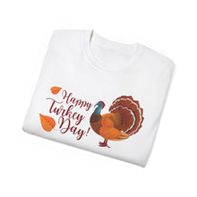 Load image into Gallery viewer, Unisex Ultra Cotton Tee - Happy Turkey Day - Thanksgiving

