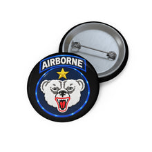 Load image into Gallery viewer, Custom Pin Buttons - Arctic Airborne Ranger - 3D - Enhanced
