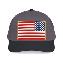 Load image into Gallery viewer, Mid Profile Baseball Cap - Flag - United States - 3D - Enhanced
