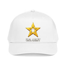Load image into Gallery viewer, Mid Profile Baseball Cap - Army Star W Us Army w White Star - 3D - Enhanced
