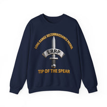 Load image into Gallery viewer, Crewneck Sweatshirt - LRRP - Tip of the Spear - 3D - Enhanced
