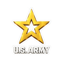 Load image into Gallery viewer, Kiss-Cut Stickers - Army Star W Us Army w White Star - 3D - Enhanced
