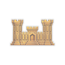 Load image into Gallery viewer, Kiss-Cut Stickers - Amy Corps of Engineers Branch Insignia - 3D -  Enhanced
