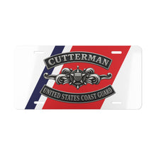 Load image into Gallery viewer, License Plate - USCG - Cutterman - Enlisted w txt - 3D - Enhanced
