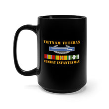 Load image into Gallery viewer, Black Mug 15oz -  Army - Vietnam Veteran - Cbt Infantryman w CIB VN SVC
