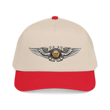 Load image into Gallery viewer, Mid Profile Baseball Cap - USCG - Aviator Badge - Auxiliary wo txt - 3D - Enhanced

