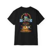 Load image into Gallery viewer, WWII Veteran Unit Tribute Tee — 3rd Infantry Division Tank &amp; Honor Design - Front &amp; Back
