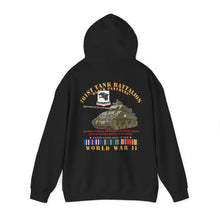 Load image into Gallery viewer, WWII 761st Tank Battalion Hoodie — ‘Black Panthers’ Memorial Sweatshirt - Back Print
