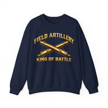 Load image into Gallery viewer, Crewneck Sweatshirt - Field Artillery - King of Battle - 3D - Enhanced

