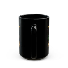 Load image into Gallery viewer, Black Mug  (15oz) - 60th Infantry Regiment COA with Eagle with Text - 3D - Enhanced X 300
