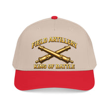 Load image into Gallery viewer, Mid Profile Baseball Cap - Field Artillery - King of Battle - 3D - Enhanced
