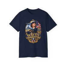 Load image into Gallery viewer, Unisex Ultra Cotton Tee - WAVES - Women Accepted for Volunteer Emergency Service WWII - 3D - Enhanced
