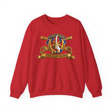 Load image into Gallery viewer, Crewneck Sweatshirt - Army - 7th Cavalry Regiment w Br - Ribbon - 3D - Enhanced
