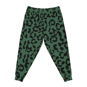 Athletic Joggers (AOP) - Leopard Camouflage - Green-Black