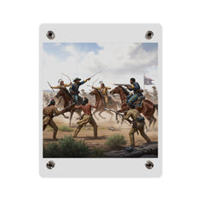 Load image into Gallery viewer, Acrylic Wall Art Panel - 9th Cavalry Regiment fighting Native Americans during the Indian Wars
