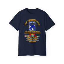 Load image into Gallery viewer, Unisex Ultra Cotton Tee - XVIII Airborne Corps Desert Storm Ribbons - 3D - Transparent
