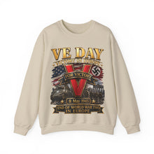 Load image into Gallery viewer, Crewneck Sweatshirt - Army - VE Day - Victory in Europe Day - End of WWII - 3D - Enhanced
