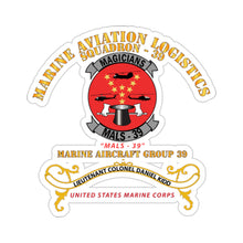 Load image into Gallery viewer, Kiss-Cut Stickers - USMC - Marine Aviation Logistics Squadron 39 - MALS 39 - Magicians - Kidd

