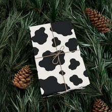 Load image into Gallery viewer, Gift Wrap Paper — Black-and-White Cowhide
