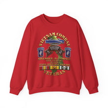 Load image into Gallery viewer, Crewneck Sweatshirt - Army - Vietnam Combat Vet - N Co 75th Infantry (Ranger) - 173rd Airborne Bde SSI - 3D - Enhanced
