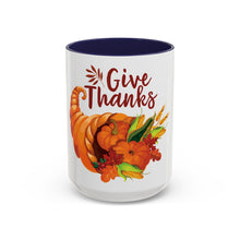 Load image into Gallery viewer, Accent Coffee Mug - Thanksgiving - Give Thanks
