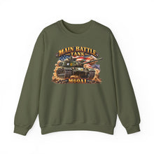 Load image into Gallery viewer, Crewneck Sweatshirt - Army - Main Battle Tank - M60A1 w Fire- Right Face - 3D - Enhanced
