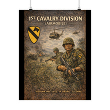 Load image into Gallery viewer, Matte Poster - 1st Cavalry Division in Ia Drang
