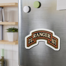Load image into Gallery viewer, Die-Cut Magnet - Army - 75th Ranger Regiment - Ranger Scroll - 3D - Enhanced
