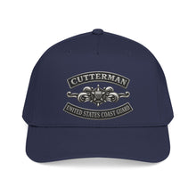 Load image into Gallery viewer, Mid Profile Baseball Cap - USCG - Cutterman - Enlisted w txt - 3D - Enhanced
