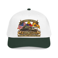 Load image into Gallery viewer, Mid Profile Baseball Cap - 4th Armored Division - PATTON'S M60A1 Main Battle Tank - Breakthrough Division
