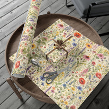 Load image into Gallery viewer, Gift Wrap Paper — Wildflower meadow watercolor pattern
