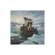 Load image into Gallery viewer, Indoor and Outdoor Silk Posters - Washington Crossing the Delaware duing the Revolutionary War
