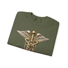 Load image into Gallery viewer, Crewneck Sweatshirt - Army Medical Service Corps (MS) Branch Insignia - 3D - Enhanced
