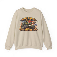 Load image into Gallery viewer, Crewneck Sweatshirt - Army - Main Battle Tank - M60A1 w Fire- Right Face - 3D - Enhanced
