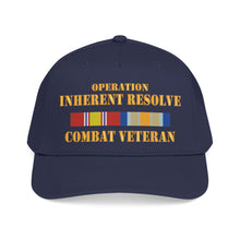 Load image into Gallery viewer, Mid Profile Baseball Cap - Opn Inherent Resolve (OIR) SVC Bar - Combat Veteran - DTF
