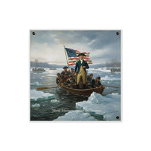 Load image into Gallery viewer, Acrylic Wall Art Panel - Washington Crossing the Delaware duing the Revolutionary War
