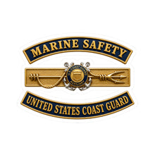 Load image into Gallery viewer, Kiss-Cut Stickers - USCG - Marine Safety - Auxiliary w txt - 3D - Enhanced
