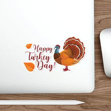 Load image into Gallery viewer, Die-Cut Stickers - Happy Turkey Day - Thanksgiving
