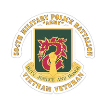 Load image into Gallery viewer, Kiss-Cut Stickers - DUI - 504th Military Police Battalion wo SVC Ribbon X 300
