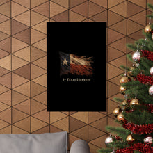 Load image into Gallery viewer, Matte Poster - 1st Texas Infantry in the cornfield - Tattered Texas pride in battle - Left
