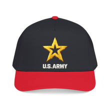 Load image into Gallery viewer, Mid Profile Baseball Cap - Army Star W Us Army w White Star - 3D - Enhanced
