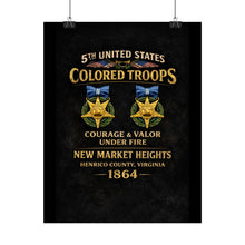Load image into Gallery viewer, Rolled Posters - 5th USCT at New Market Heights - Shirt - Back
