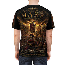 Load image into Gallery viewer, Mars God of War Tribute Tee — Mythic Roman Warrior T‑Shirt
