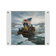 Load image into Gallery viewer, Acrylic Wall Art Panel - Washington Crossing the Delaware duing the Revolutionary War
