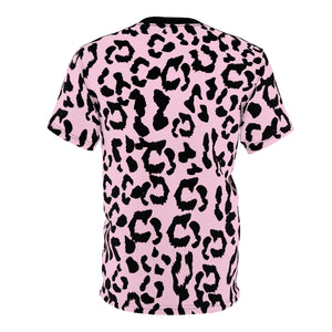 Unisex AOP - Leopard Camouflage - Baby Pink - Black