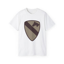 Load image into Gallery viewer, Unisex Ultra Cotton Tee - SSI - 1st Cavalry Division - Subdued Desert X 300
