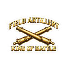 Load image into Gallery viewer, Kiss-Cut Stickers - Field Artillery - King of Battle - 3D - Enhanced
